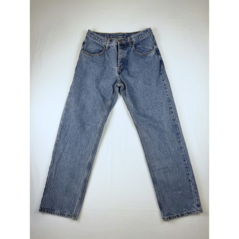 John Galt Brandy Melville High Rise Straight Leg Blue Jeans Button Fly Size S